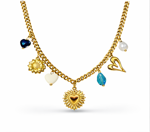 All Hearts Charm Necklace