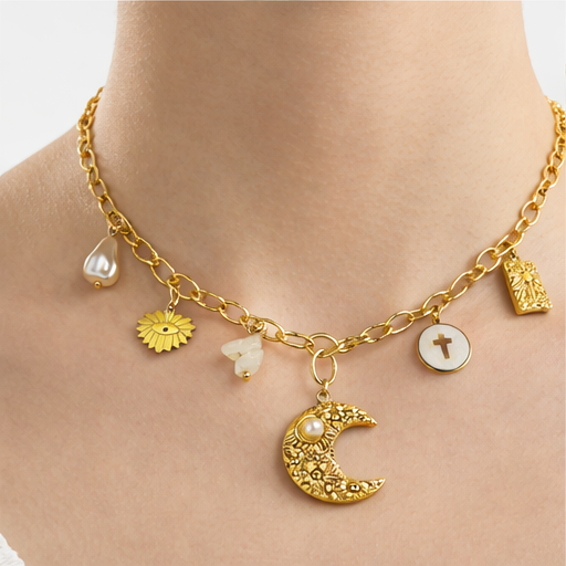 Moon Charm Necklace