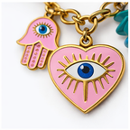 Daisy Hamza Semi Precious Stone Charm Necklace