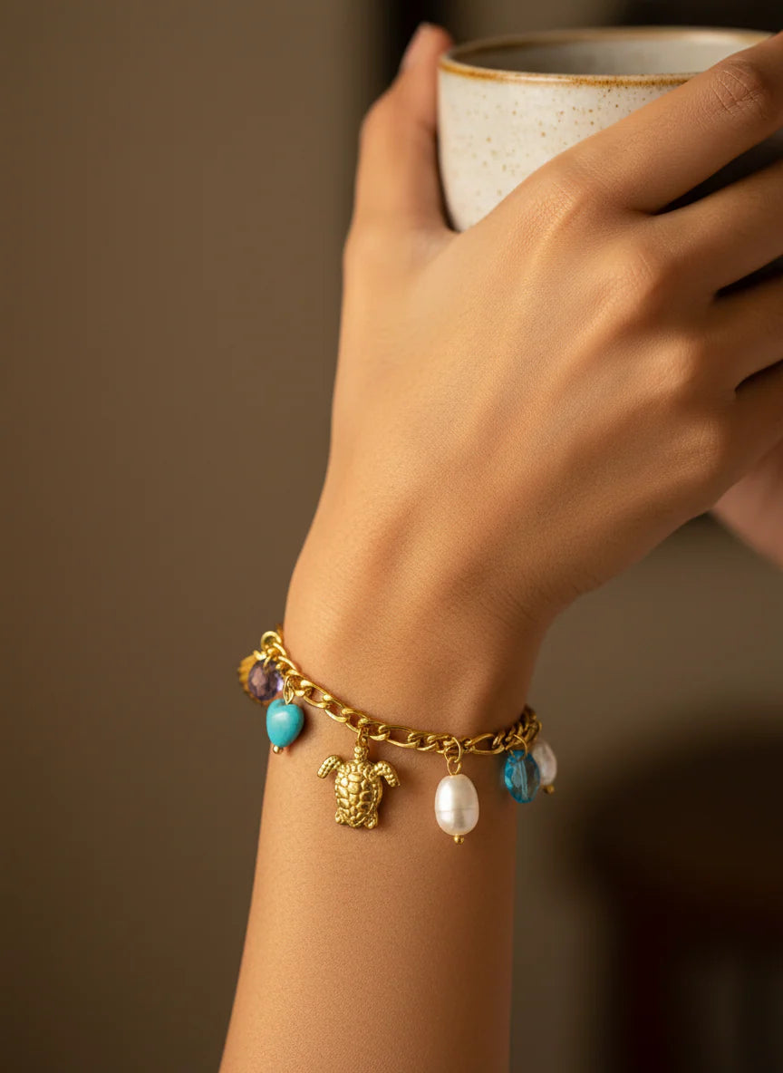 Turtle Charm Bracelet