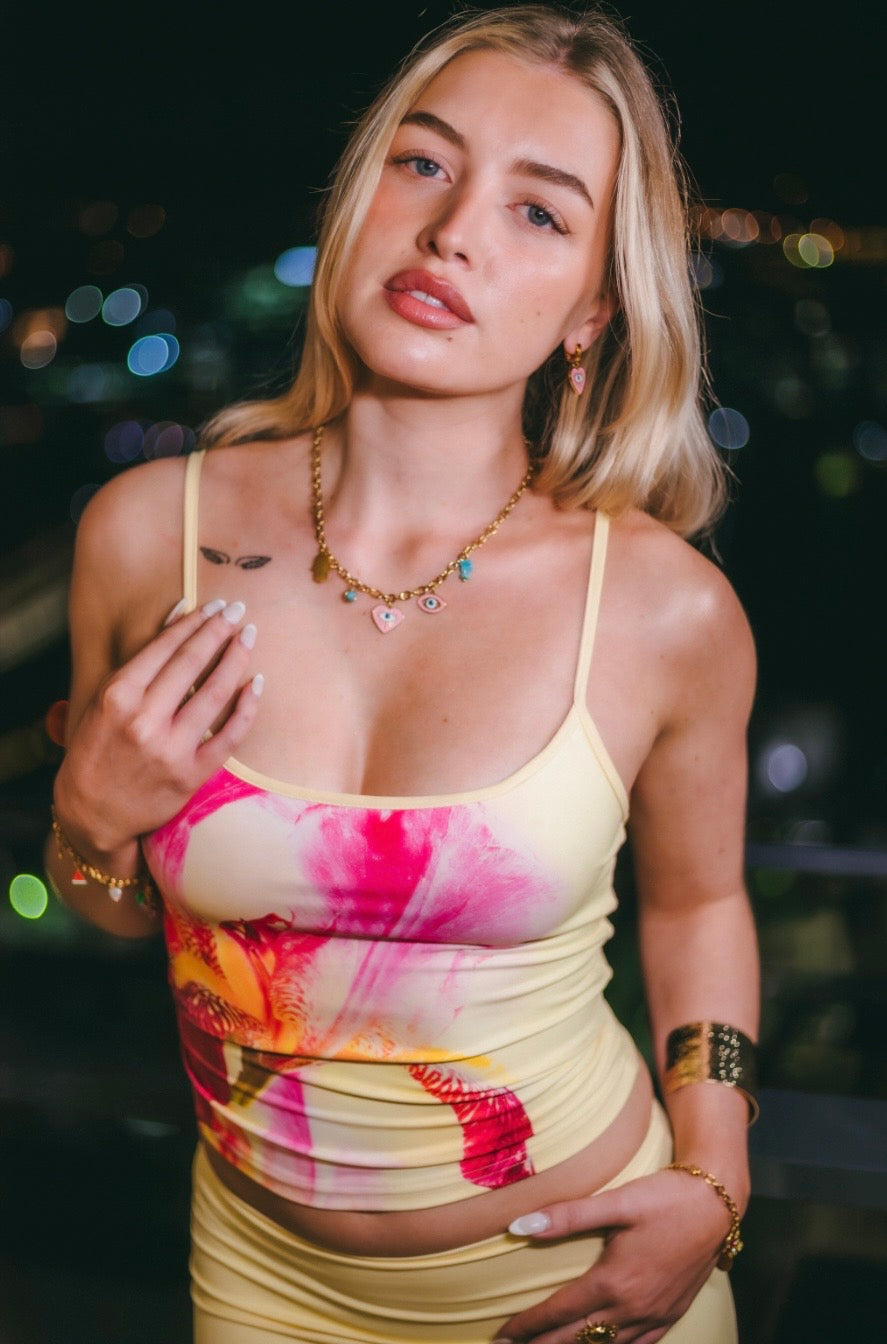 Daisy Hamza Semi Precious Stone Charm Necklace