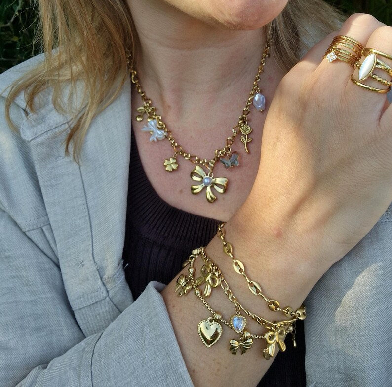 Bow Charm Necklace