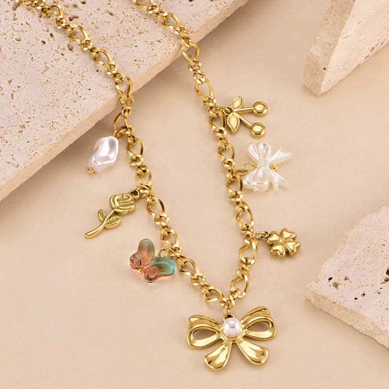 Bow Charm Necklace