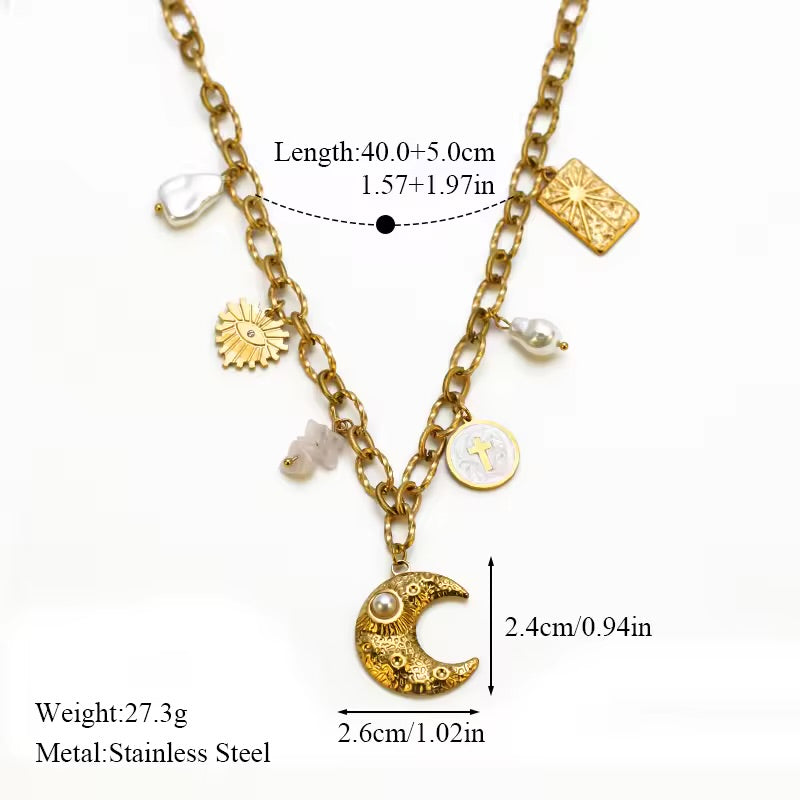 Moon Charm Necklace