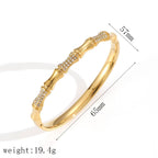Zircon Bamboo Bracelet