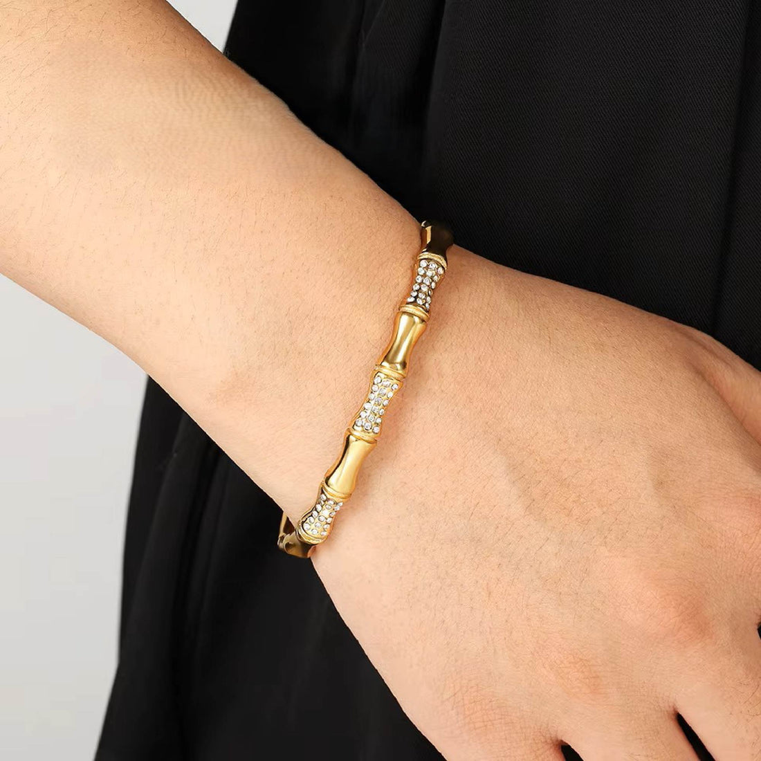 Zircon Bamboo Bracelet