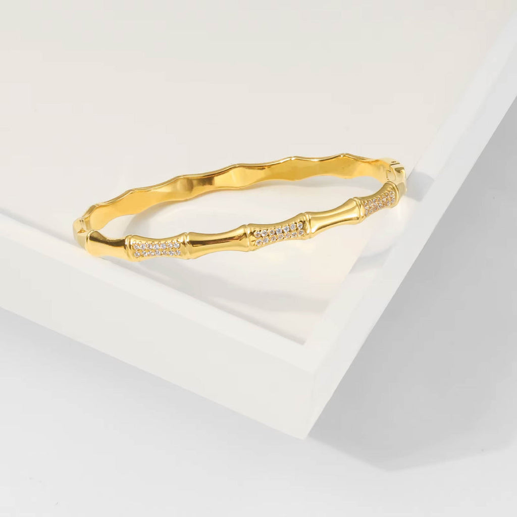 Zircon Bamboo Bracelet