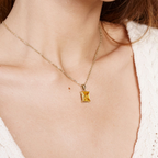 Yellow Sapphire Solitaire Pendant Necklace