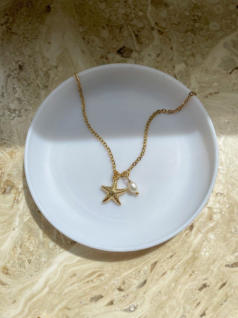 Pearl Starfish Necklace