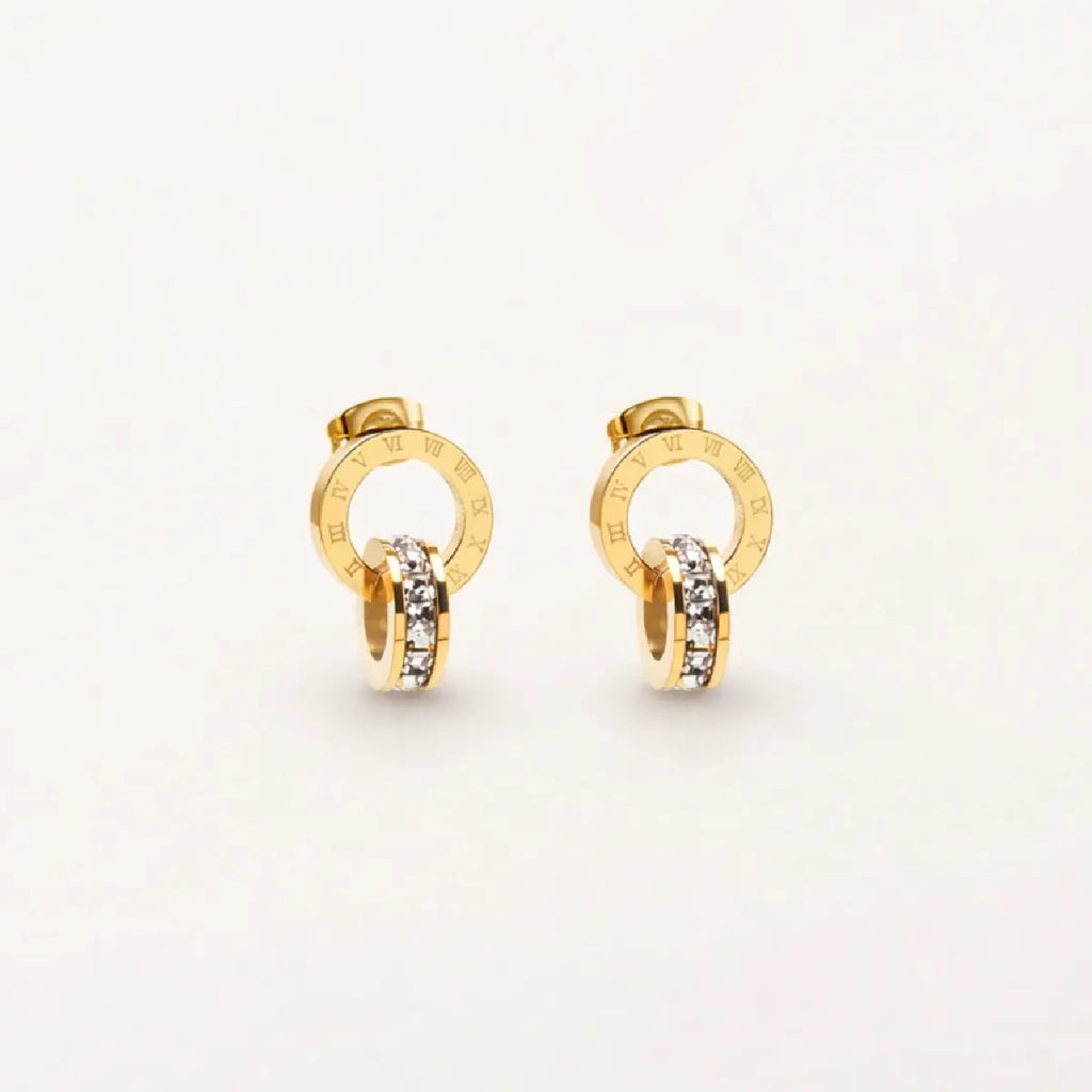 Roman Link Earrings