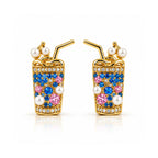 Mocktail Glass Statement Earrings