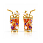 Mocktail Glass Statement Earrings