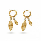 Double Leaf Cuff Earrings