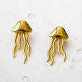 Golden Jellyfish Earrings