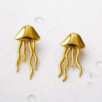 Golden Jellyfish Earrings