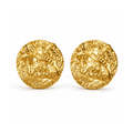 Roman Coin Textured Earrings