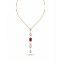Ruby Y-Shaped Necklace