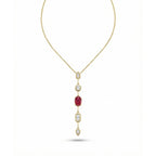 Ruby Y-Shaped Necklace