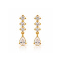 Solenne Diamond Drop Earrings