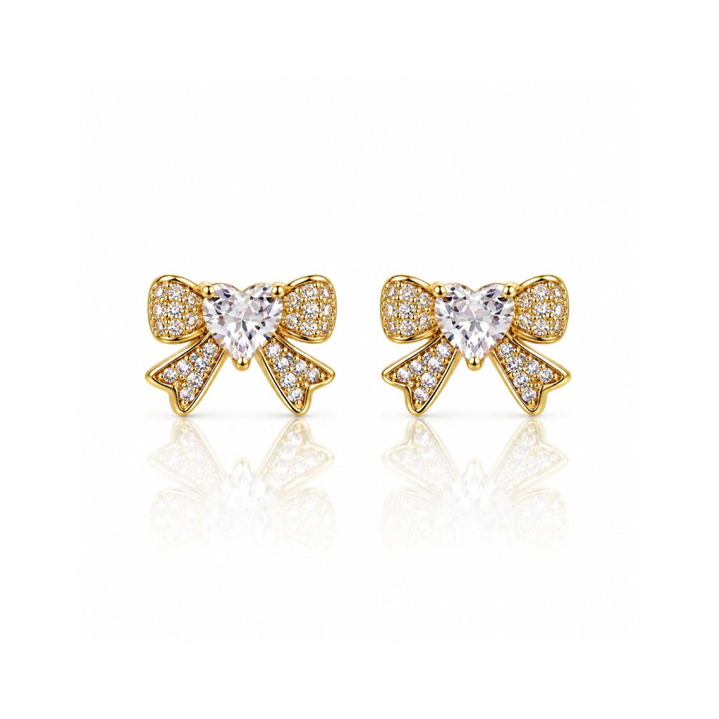 Sweetheart Bow Studs