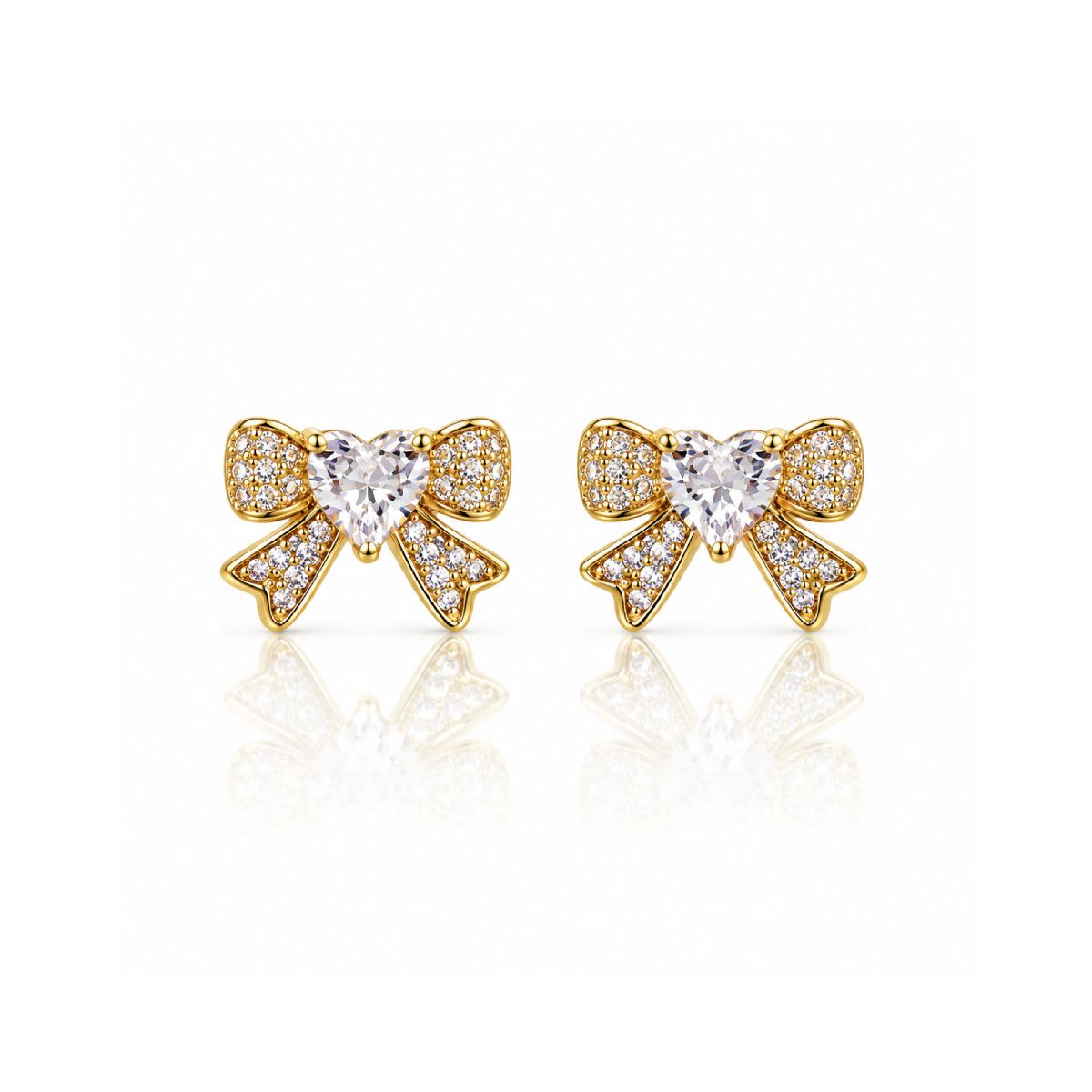 Sweetheart Bow Studs