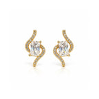 Swirl Crystal Studs
