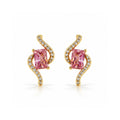 Swirl Crystal Studs
