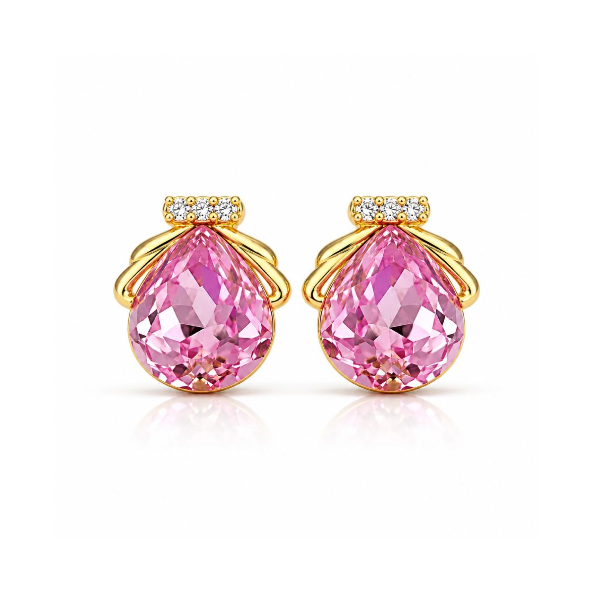 Teardrop Solitaire Studs