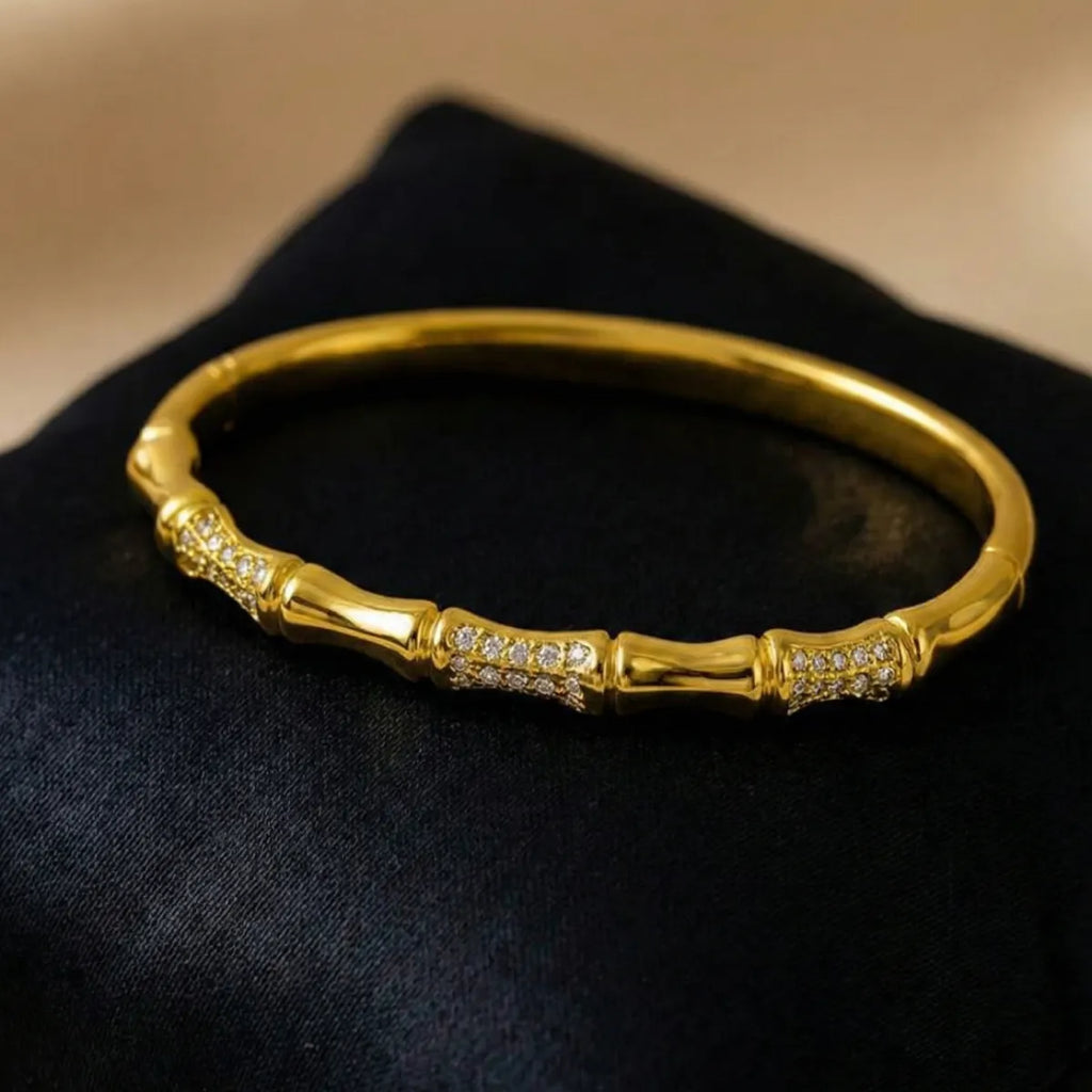 Zircon Bamboo Bracelet