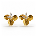 Golden Orchid Earrings