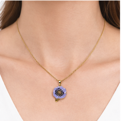Violet Blossom Necklace