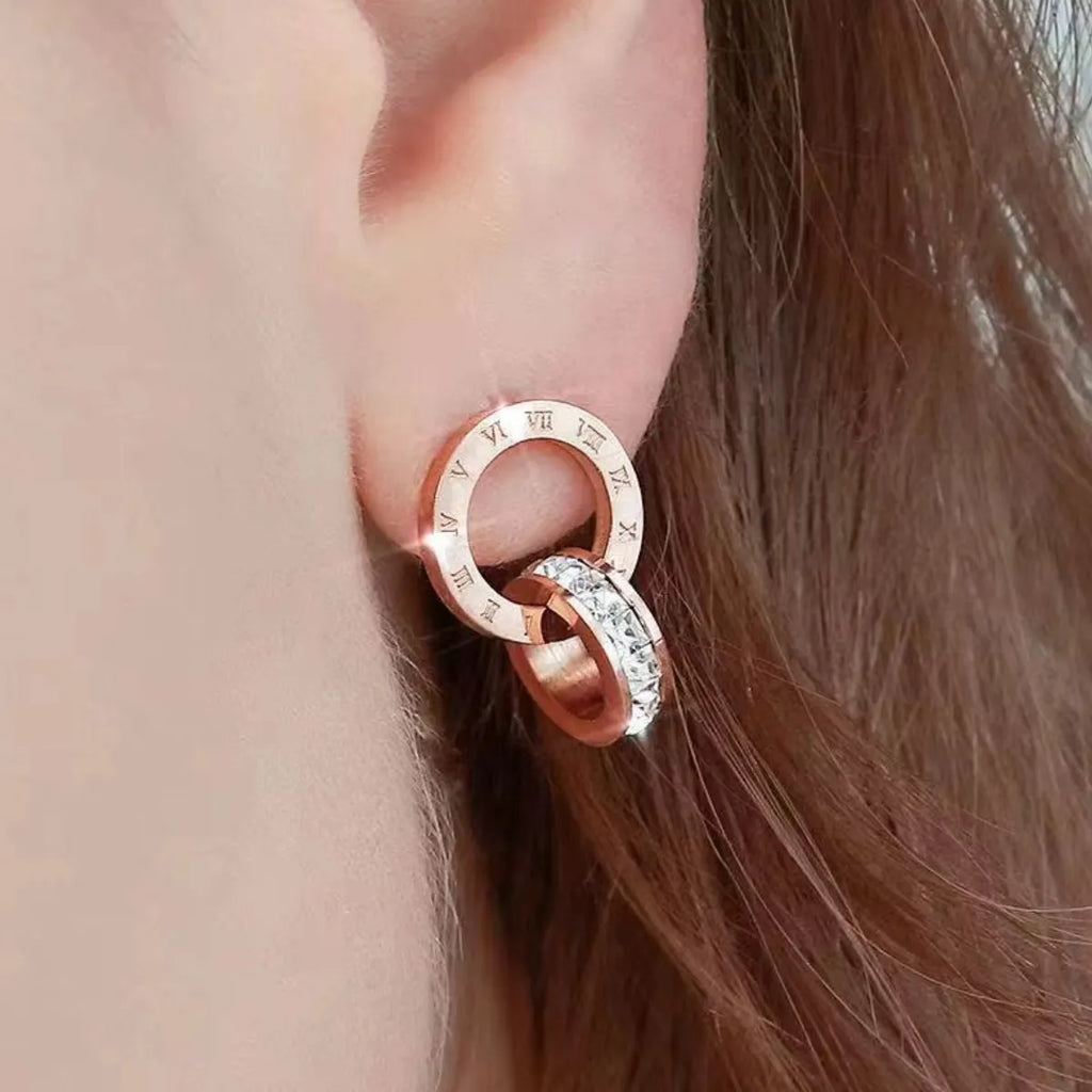 Roman Link Earrings
