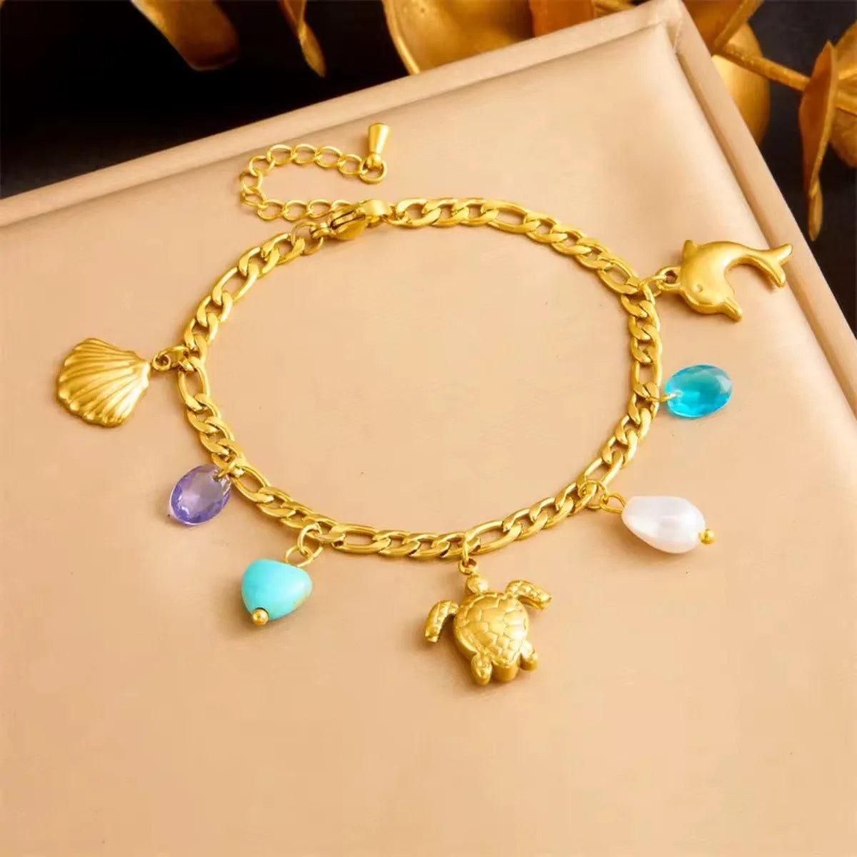 Turtle Charm Bracelet