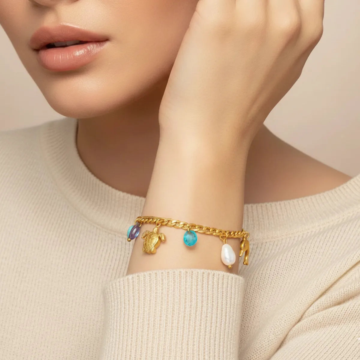 Turtle Charm Bracelet