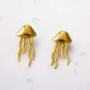 Golden Jellyfish earrings
