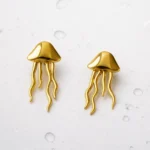 Golden Jellyfish earrings