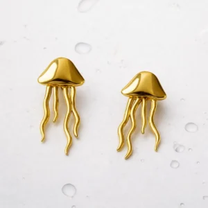 Golden Jellyfish earrings