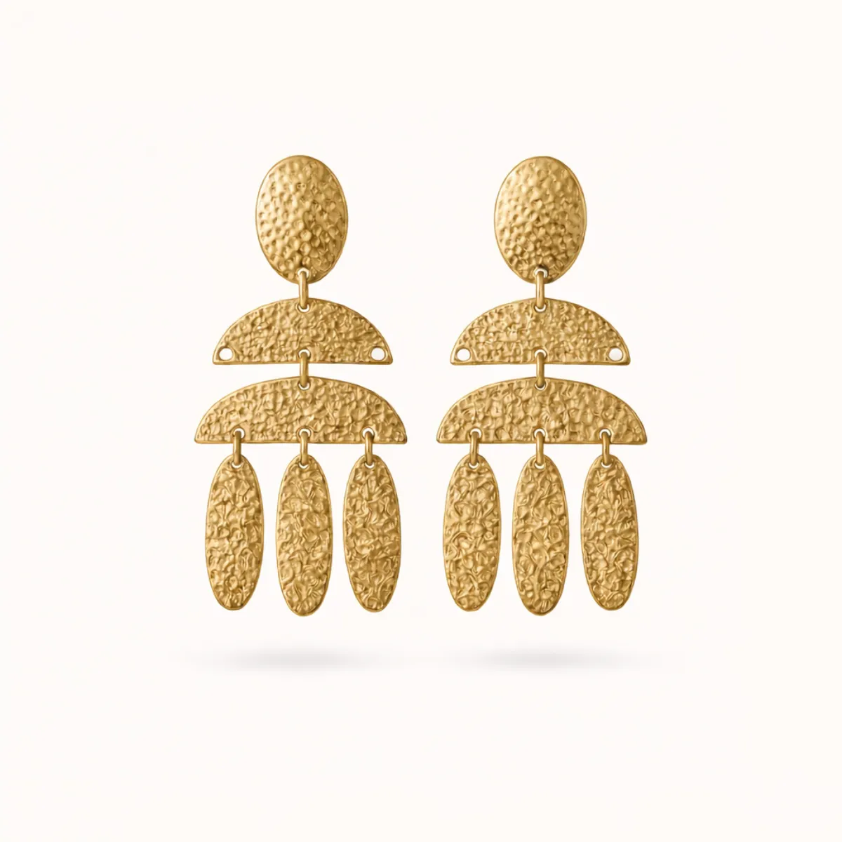 Amira Statement Earrings – 18K Gold Plated