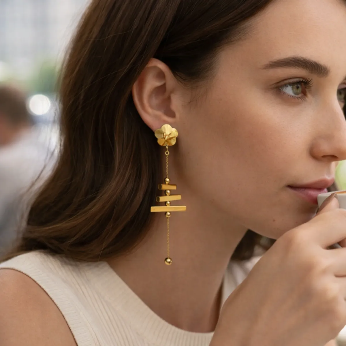 Betty Dangle Statement Earrings