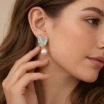 Butterfly Pearl Earrings