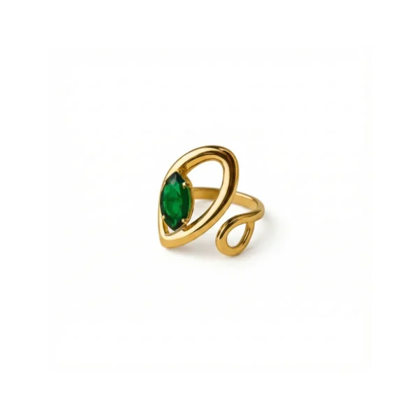 Cove Statement Adjustable Ring– 18K Gold Plated