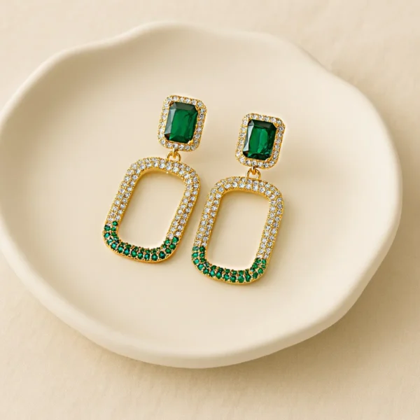 Bella Zirconia Earrings– 18K Gold Plated