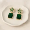 Starlit Emerald Earrings