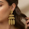 Amira Statement Earrings – 18K Gold Plated