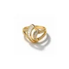 Melody Zircon Adjustable Ring– 18K Gold Plated