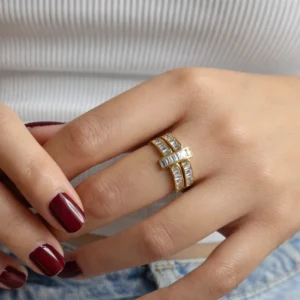 Zircon Marquise Adjustable Ring