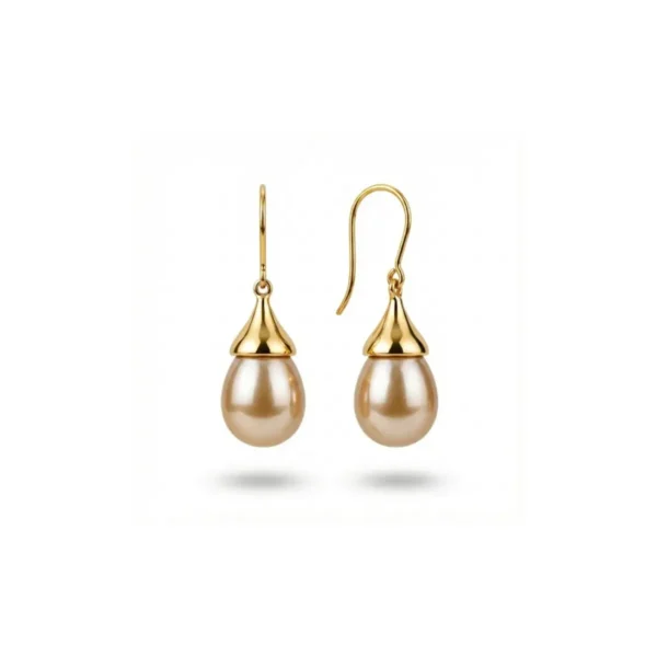 Pearl Drop Earrings– 18K Gold Plated