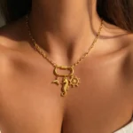 seahorse charm necklace