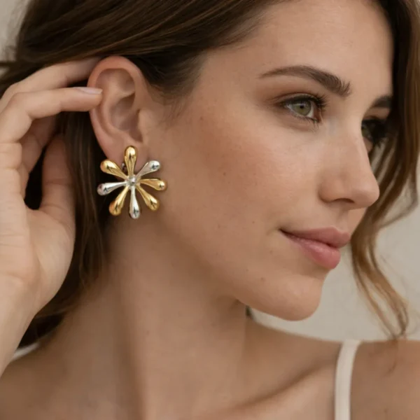 Twilight Gold & Silver Earrings