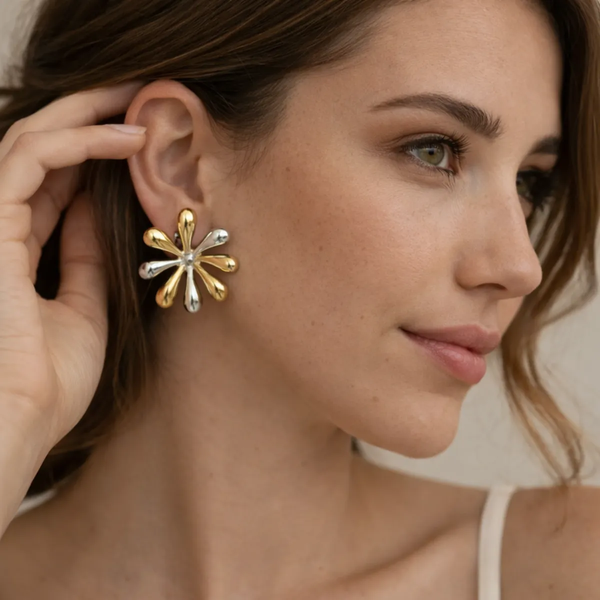 Twilight Gold & Silver Earrings